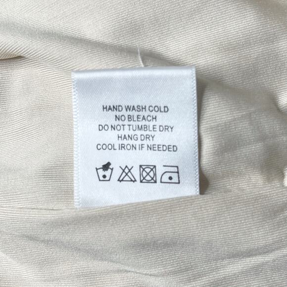 Privacy Please Small S Cream Brown Leopard Heart Print Tie Sleeve Dress Mini - Picture 11 of 11